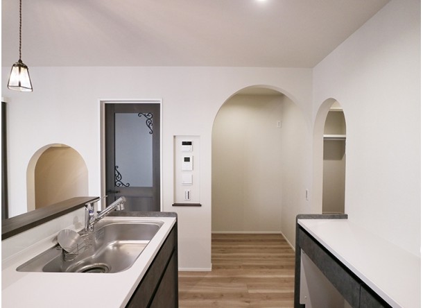 オープンI型キッチン